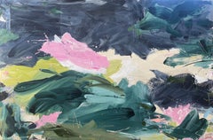 ABSTRACT Painting Khushi Colors British Contemporary Artist Marcus Aitken 2024