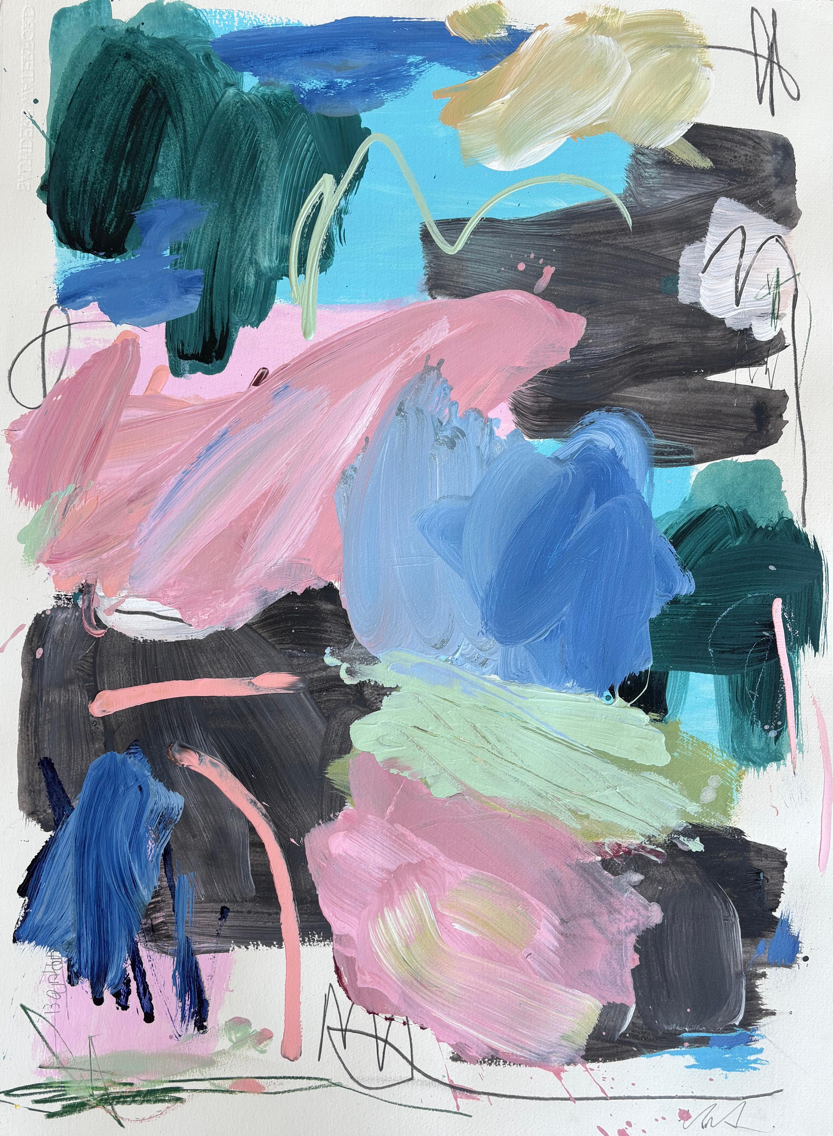 Alter03 (Peinture abstraite) - Gris Abstract Painting par Marcus Aitken