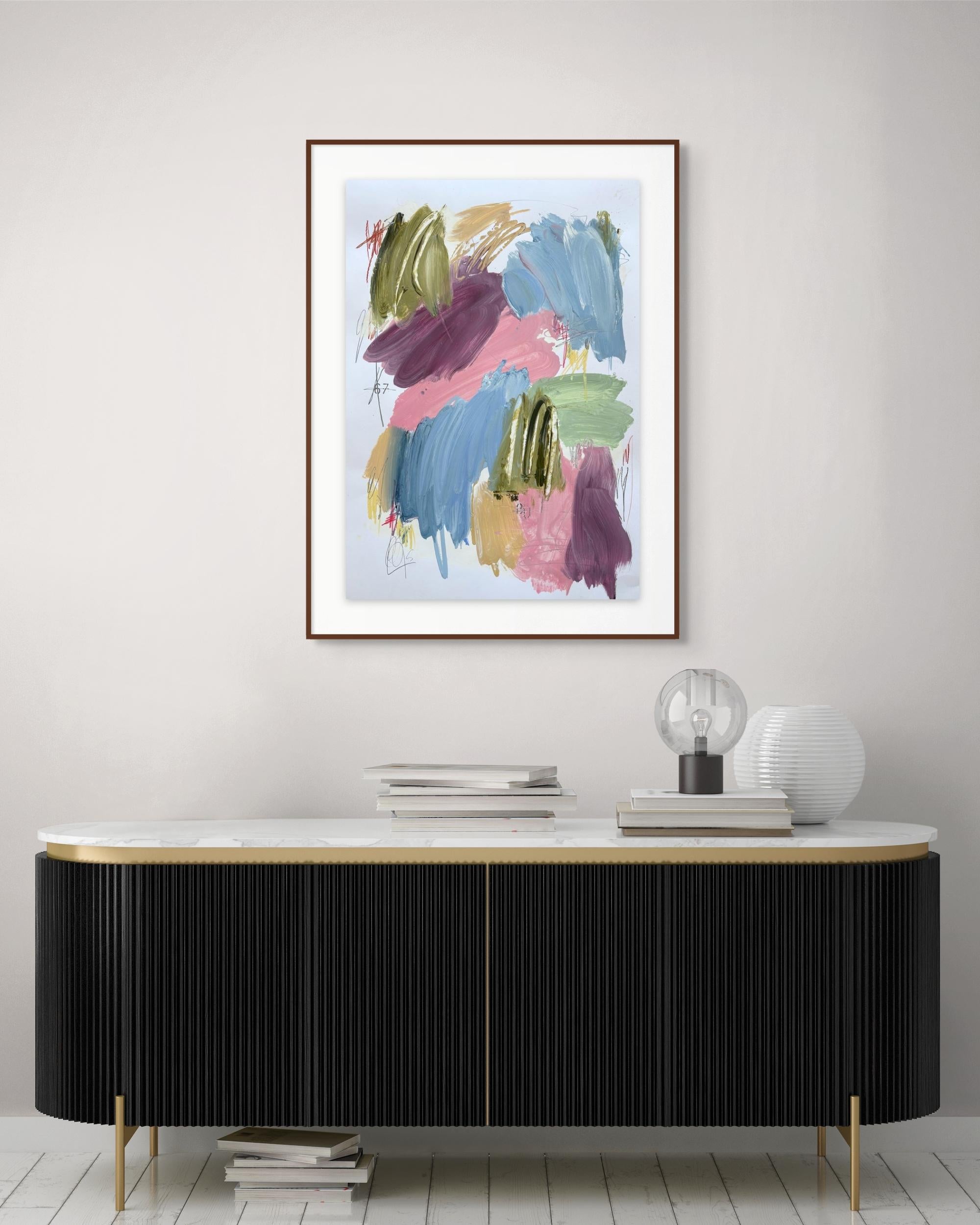 Alter06 (Abstrakte Malerei) (Grau), Abstract Painting, von Marcus Aitken