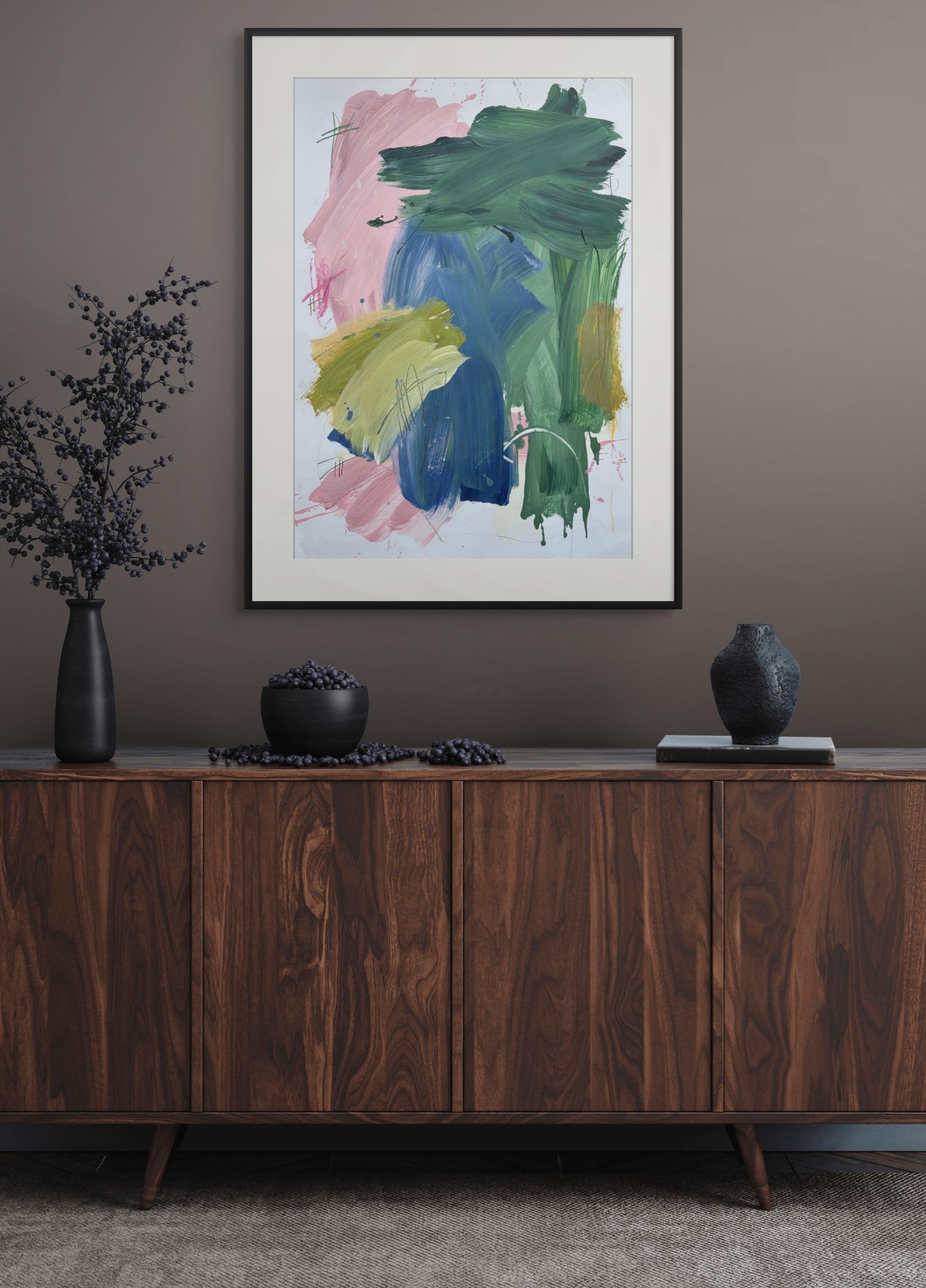 Alter07 (Abstract painting) - Gray Abstract Painting by Marcus Aitken