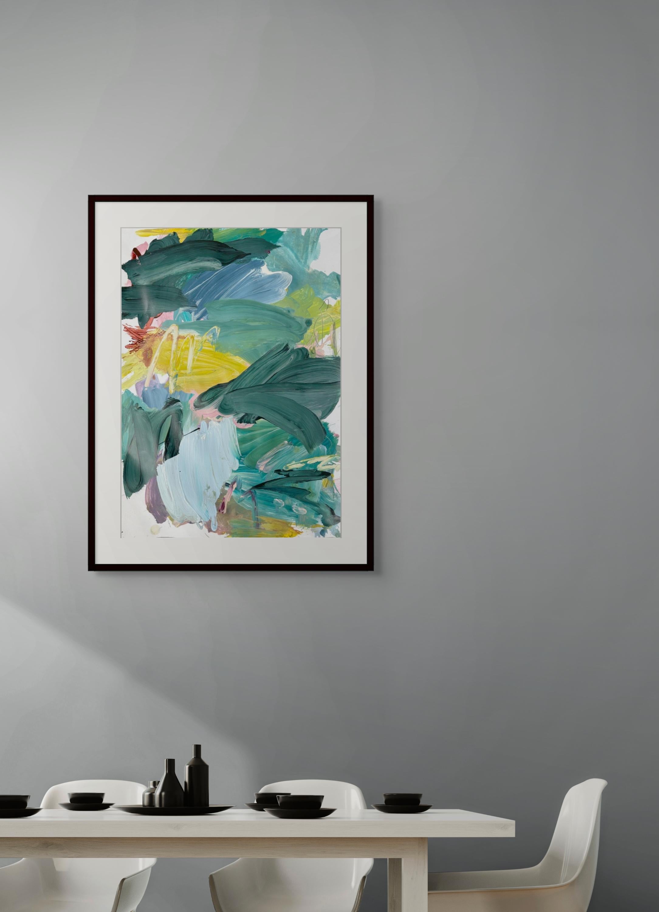 Alter08 (Abstrakte Malerei) (Blau), Abstract Painting, von Marcus Aitken