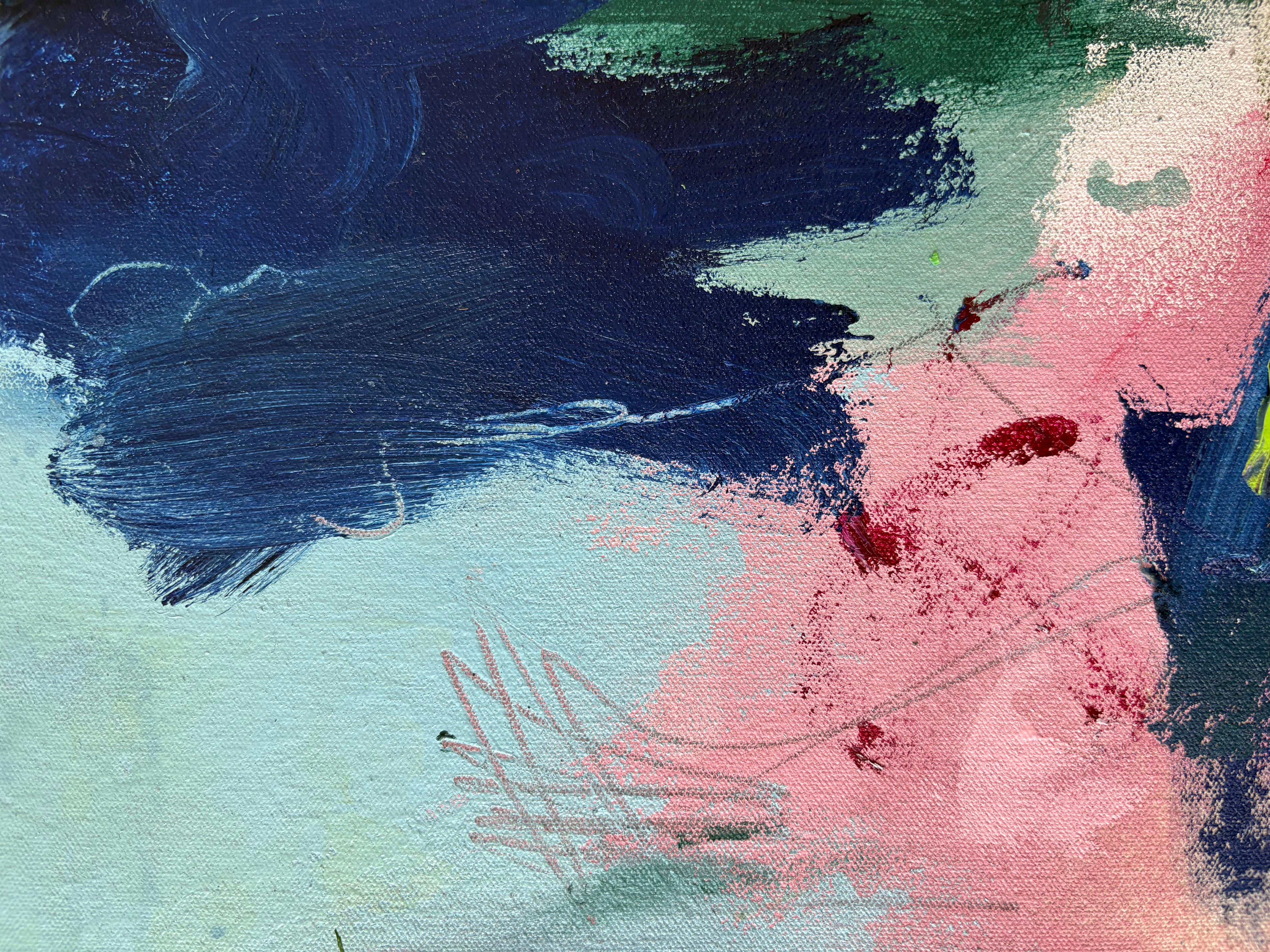 Marcus Aitken is a contemporary British artist renowned for his dynamic, gestural abstract paintings, which blend intuitive process with sophisticated technique. 

His unique background in graphic and media design gives him what he calls 