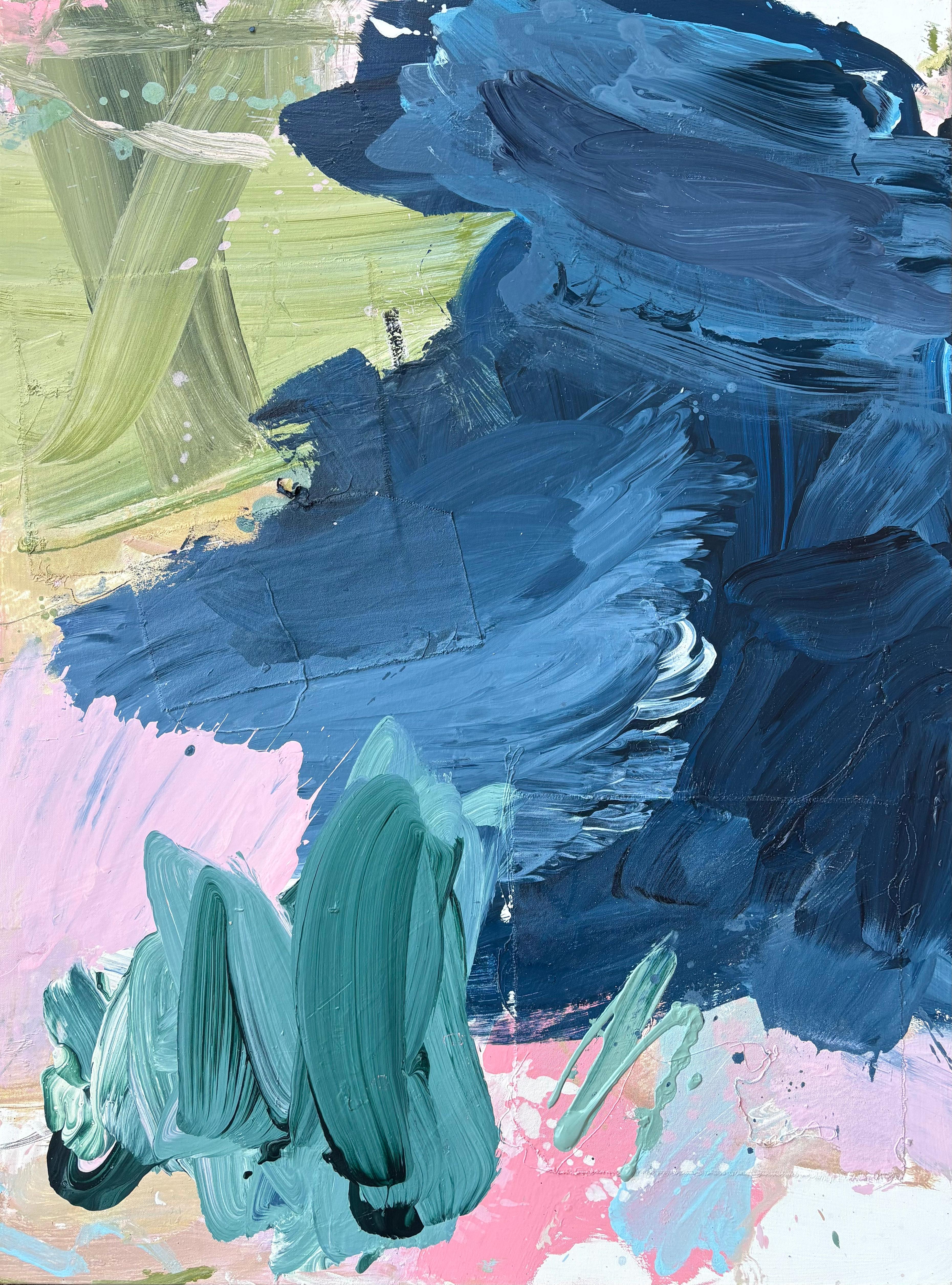Marcus Aitken is a contemporary British artist renowned for his dynamic, gestural abstract paintings, which blend intuitive process with sophisticated technique. 

His unique background in graphic and media design gives him what he calls 