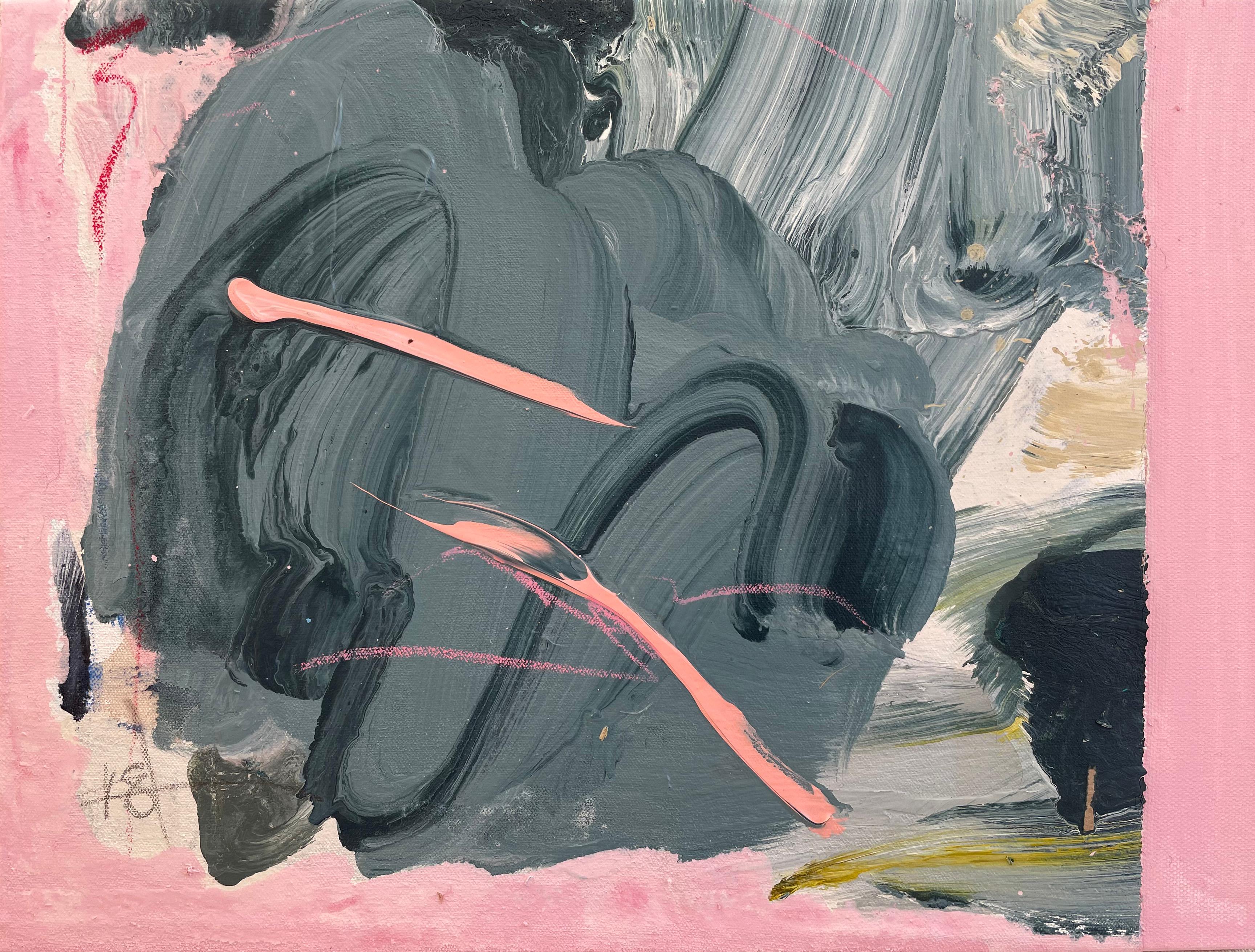 Marcus Aitken is a contemporary British artist renowned for his dynamic, gestural abstract paintings, which blend intuitive process with sophisticated technique. 

His unique background in graphic and media design gives him what he calls 