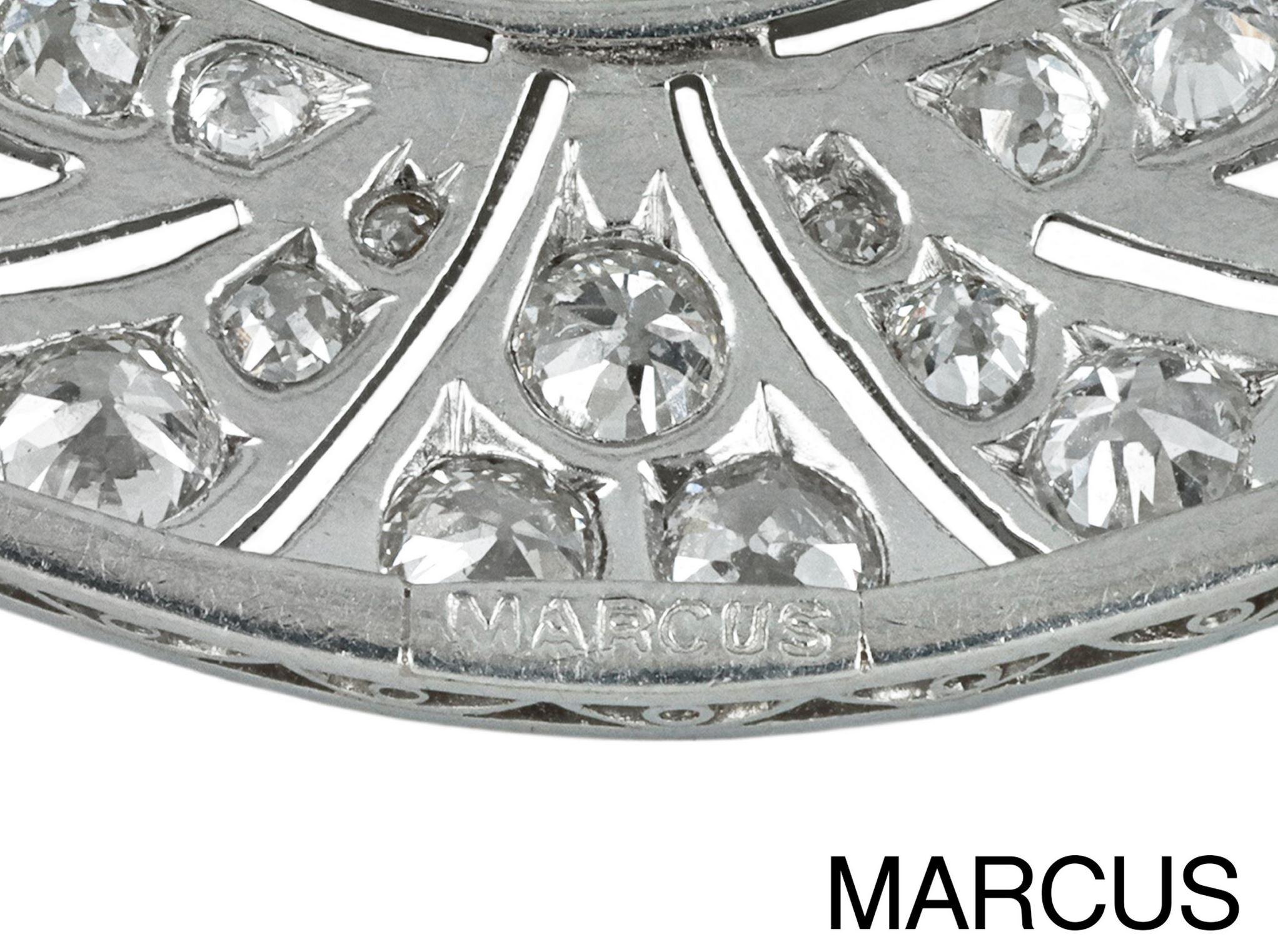 Taille vieille Europe Broche en diamants de Marcus & Co., américaine, vers 1915. en vente