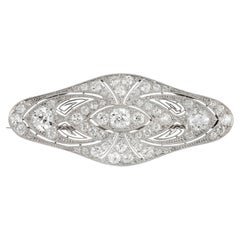 Used Marcus and Co. diamond brooch, American, circa 1915.