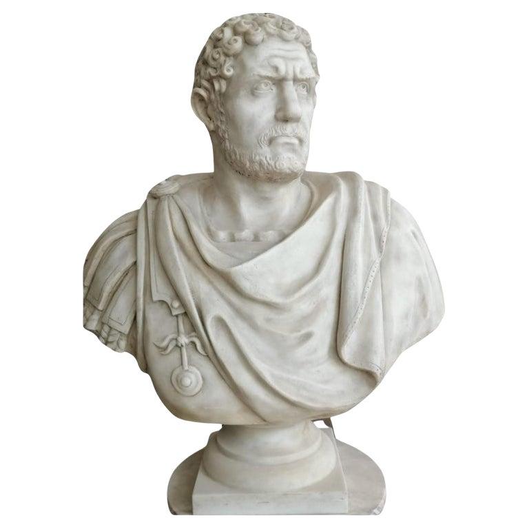 Scultura in marmo di Carrara Marco Aurelio Antonino Caracalla Inizio, XX secolo in vendita 1