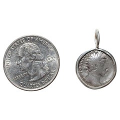 Marcus Aurelius - Mars Set in Sterling Ancient Silver Pendant