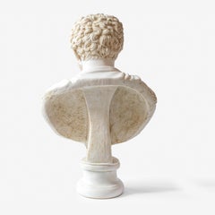 Marcus Bust Statue Made with Compressed Marble Powder *LEAD TIME 5 WEEKS*