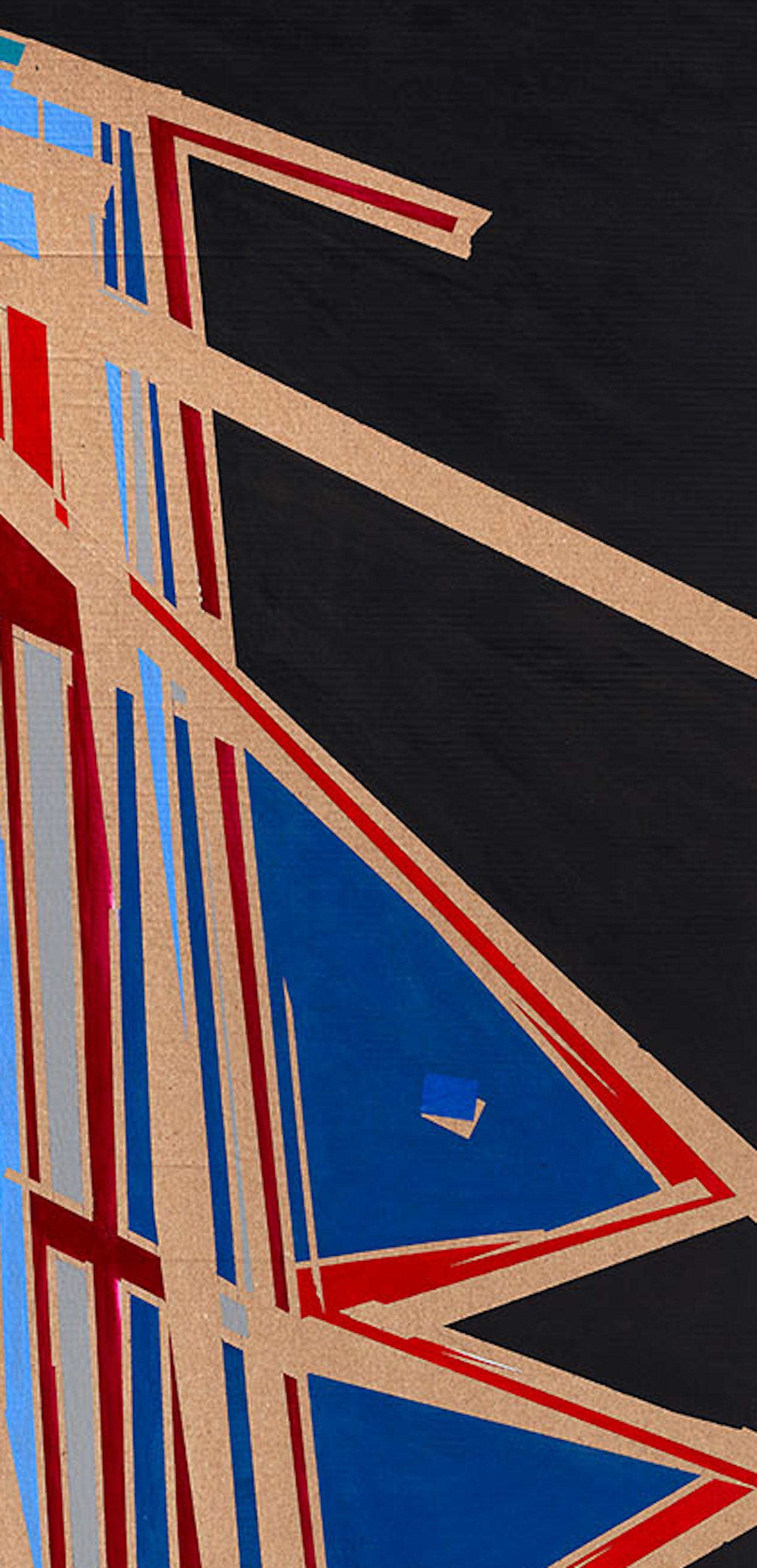 Marcus Centmayer – „003_1 Flood of Images“ – abstrakte Acrylarbeit auf Karton im Angebot 2