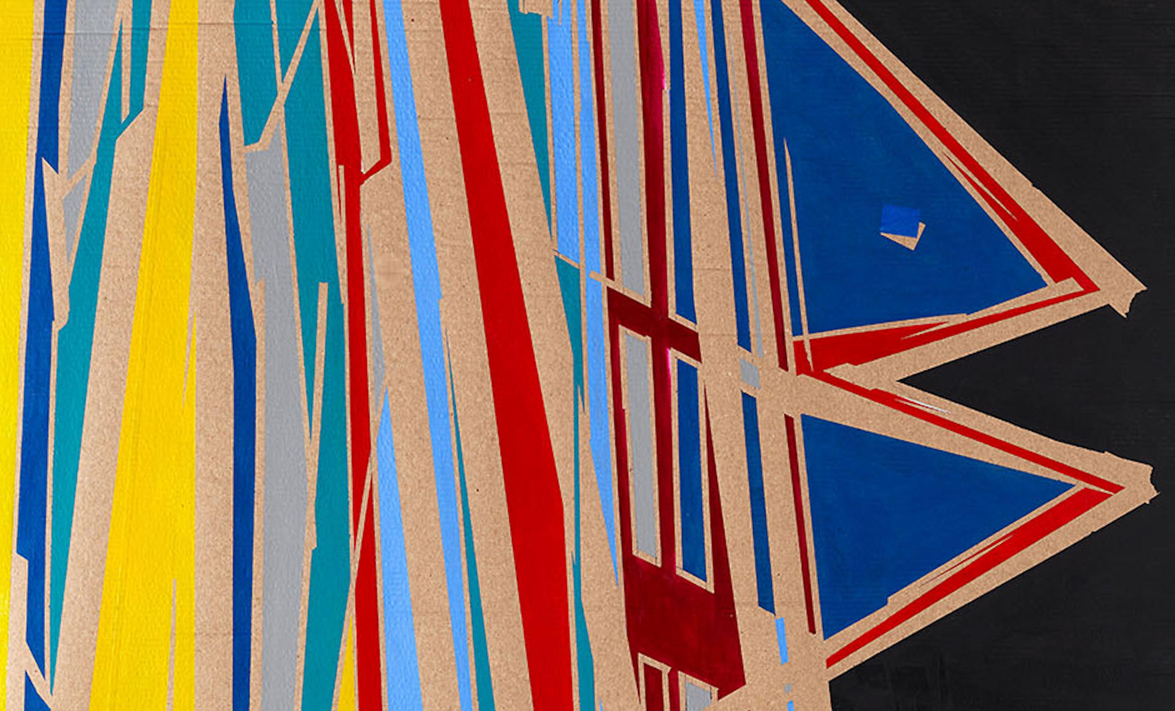 Marcus Centmayer – „003_1 Flood of Images“ – abstrakte Acrylarbeit auf Karton im Angebot 3