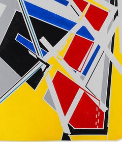 Marcus Centmayer - «009_1 Flood of Images » - œuvre acrylique abstraite sur carton