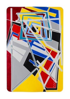 Marcus Centmayer - «009_1 Flood of Images » - œuvre acrylique abstraite sur carton