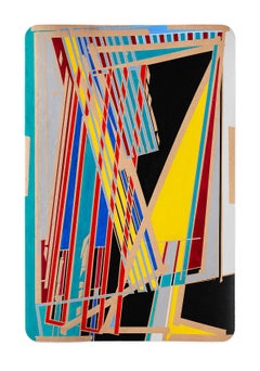 Marcus Centmayer – „010_1 Flood of Images“ – abstrakte Acrylarbeit auf Karton