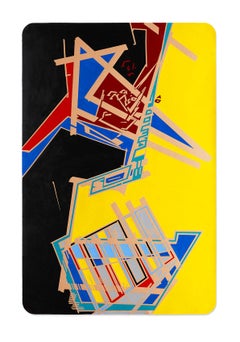 Marcus Centmayer – „014_1 Flood of Images“ – abstrakte Acrylarbeit auf Karton