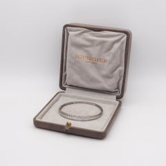 Marcus & Co. 1910 Pulsera brazalete eduardiana de platino con 3,16 qt de diamantes