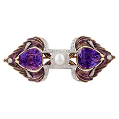 Marcus & Co. Amethyst Brooch