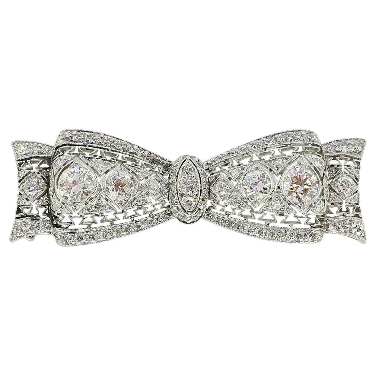 Marcus & Co. Art Deco Diamant-Brosche