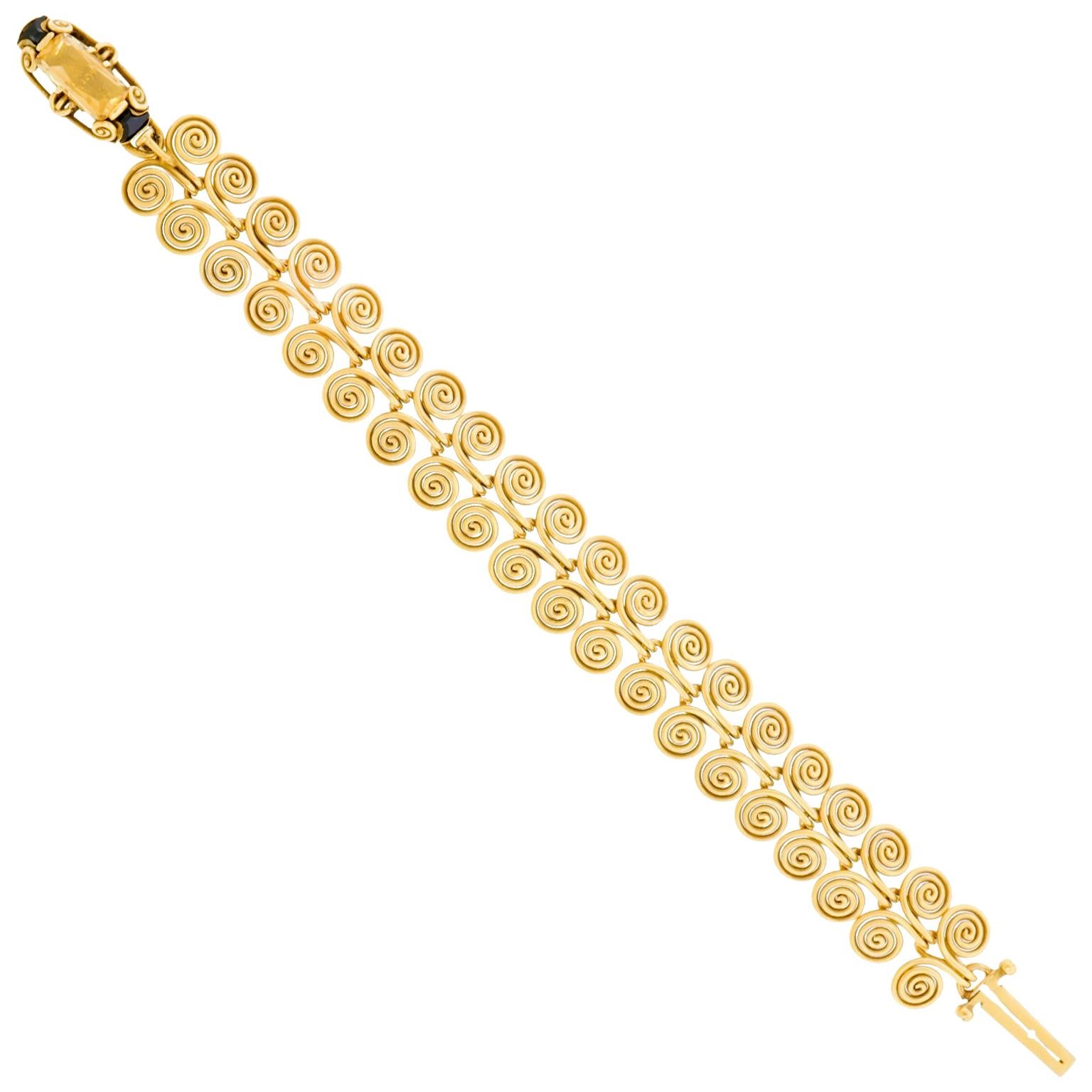 Marcus & Co. Arts & Crafts Gold Bracelet, circa 1905