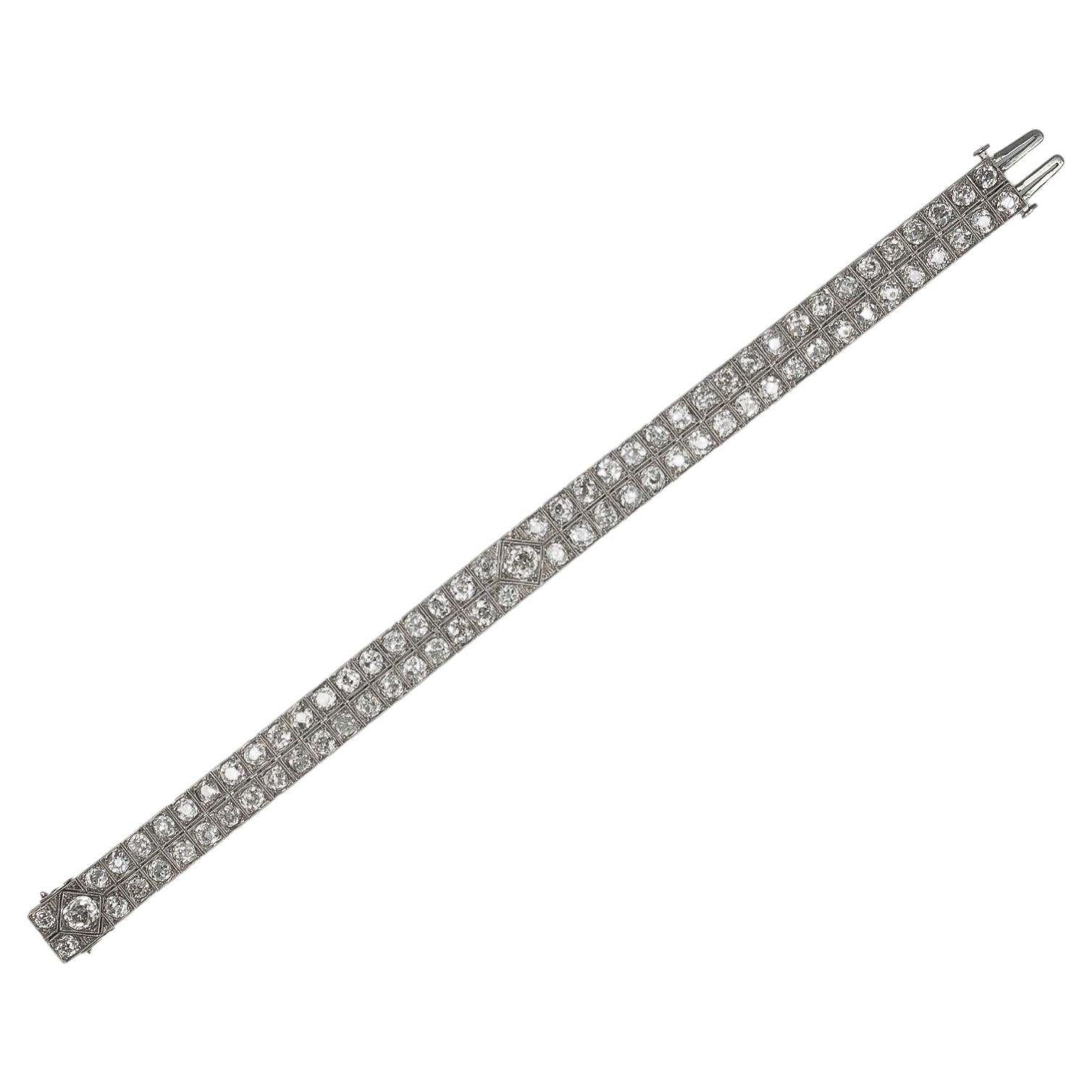 Marcus & Co. Diamantarmband, amerikanisch, um 1920. im Angebot