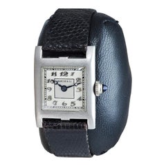 Marcus & Co. Ladies Platinum Dress Style Watch circa 1930s Handmade