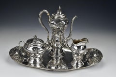 Marcus & Co. of New York Four-Piece Sterling Silver Cocoa or Hot Chocolate Set