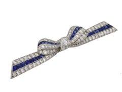 Marcus & Co. Saphir- und Diamant-Brosche, amerikanisch, um 1935
