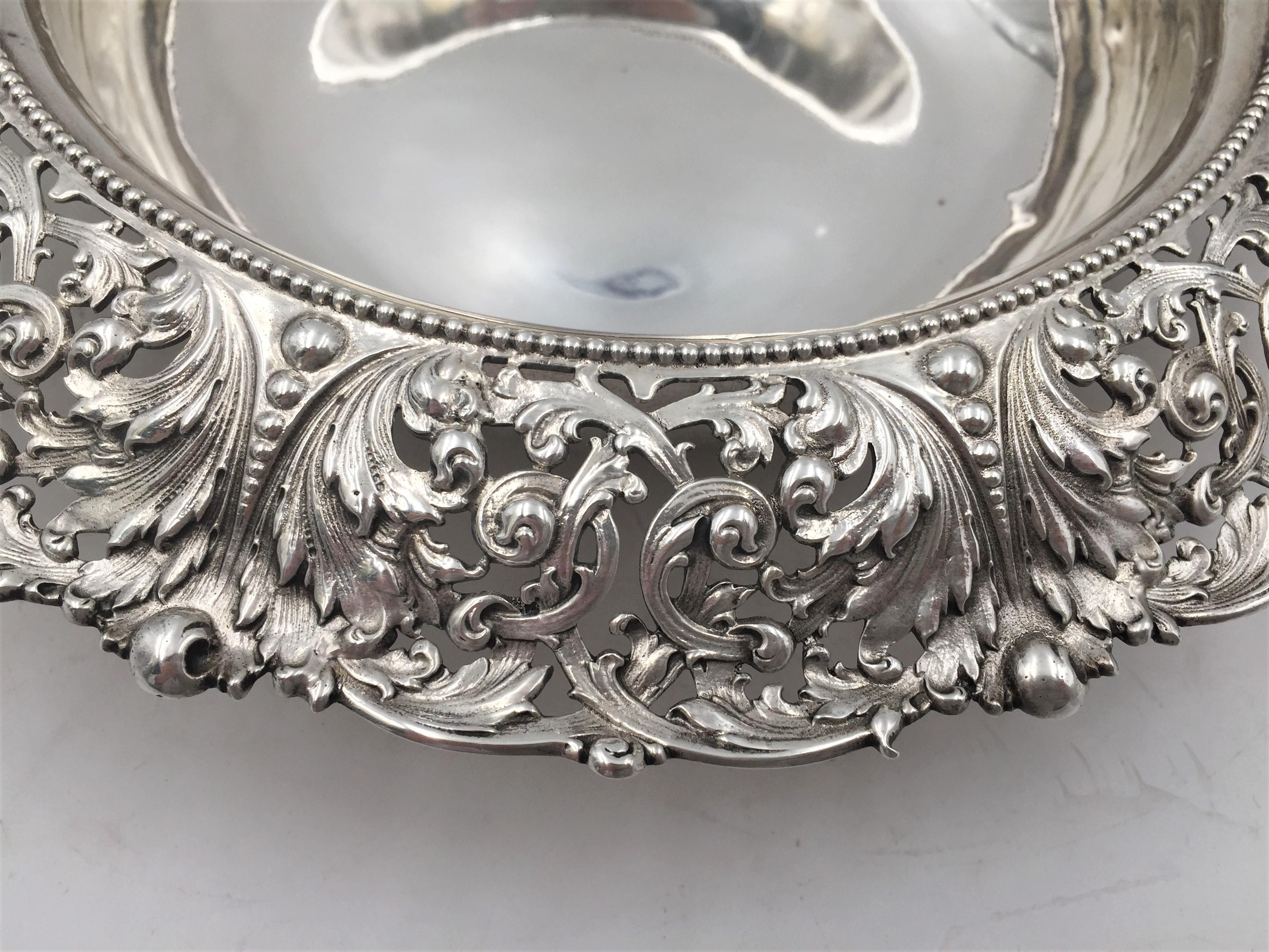 Marcus & Co. Sterling Silver Centerpiece Bowl In Good Condition In New York, NY