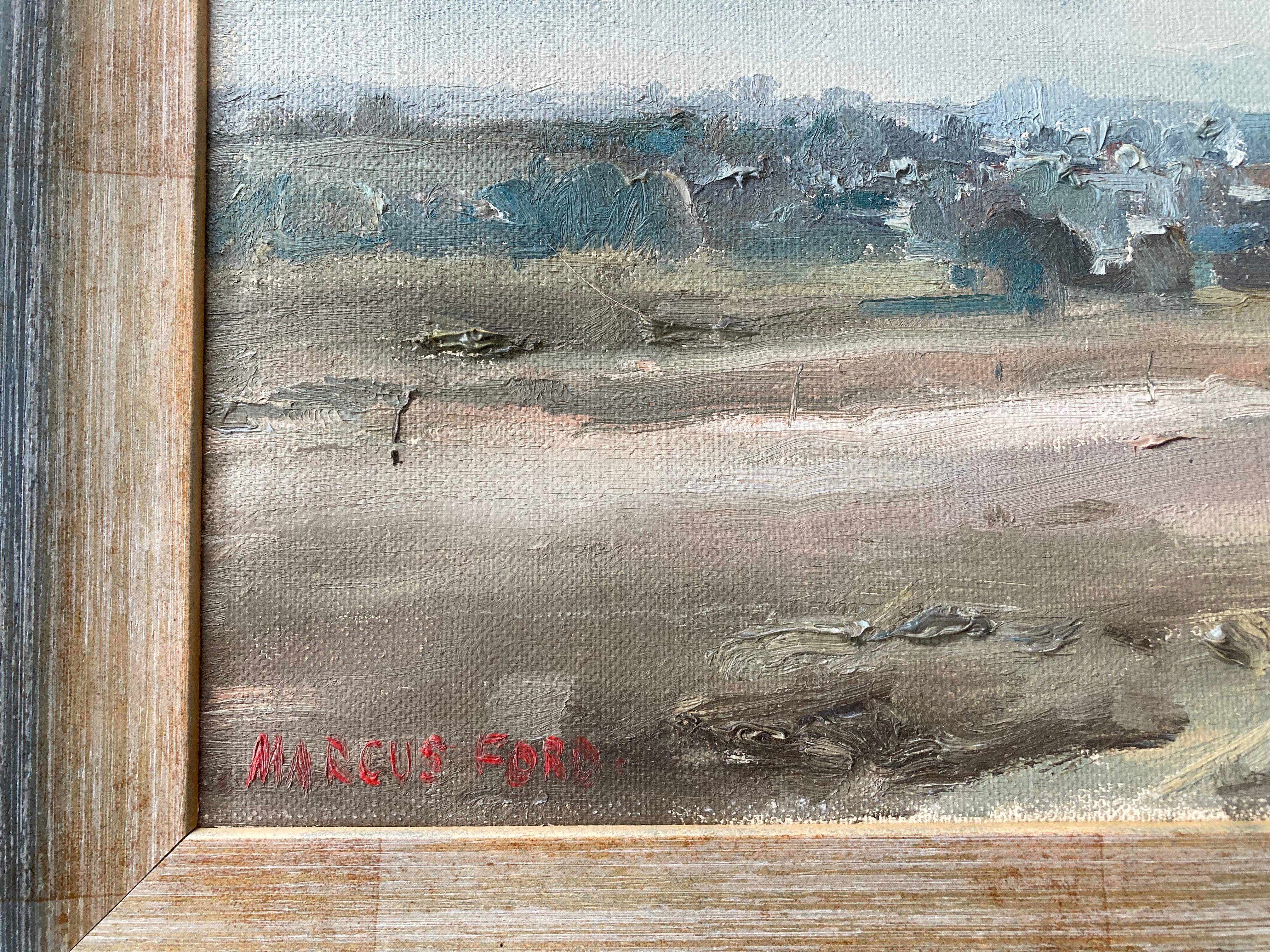Marcus Ford, Aldeburgh beach,  Impressionist scene For Sale 2
