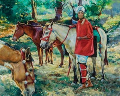 Rider and Horses, Manipur