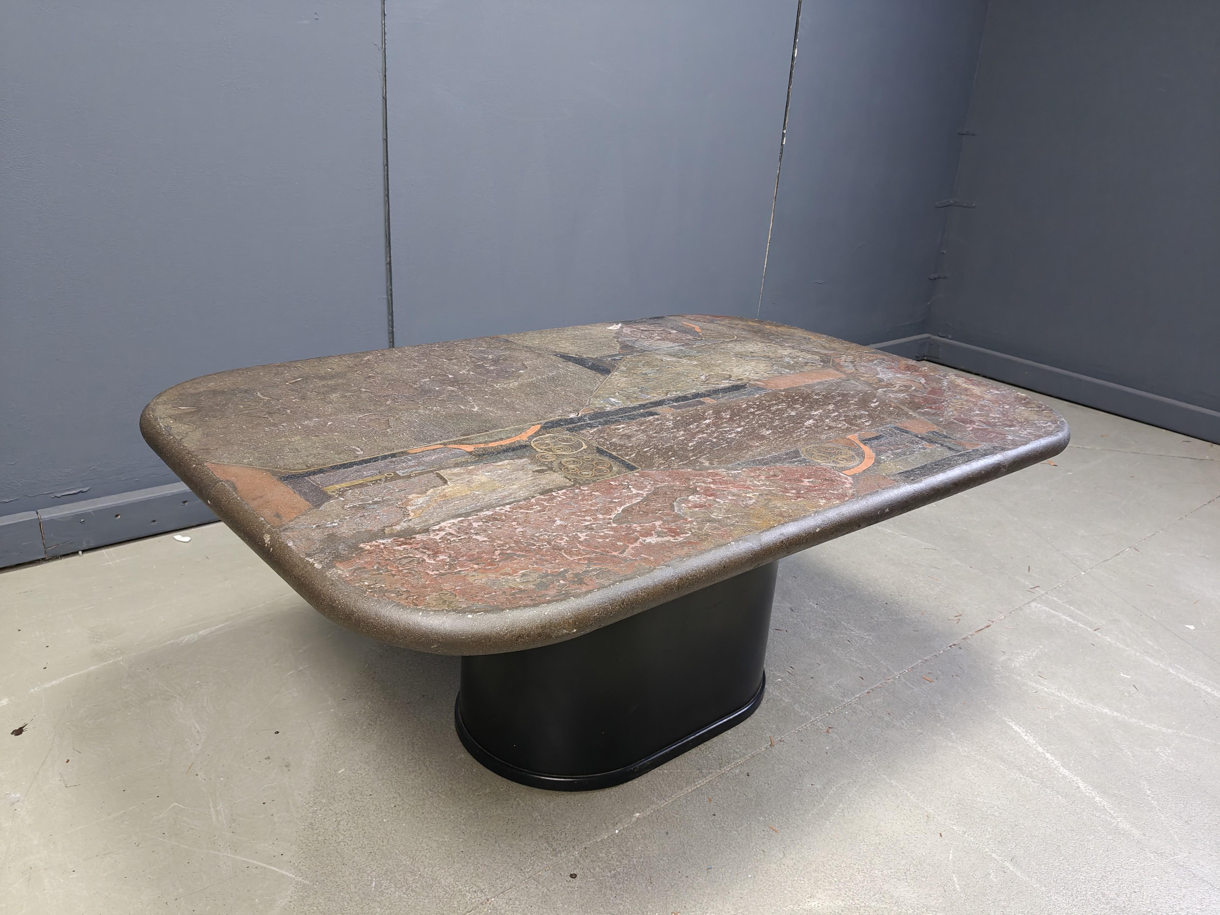 Laiton Table basse Marcus Kingma, 1980