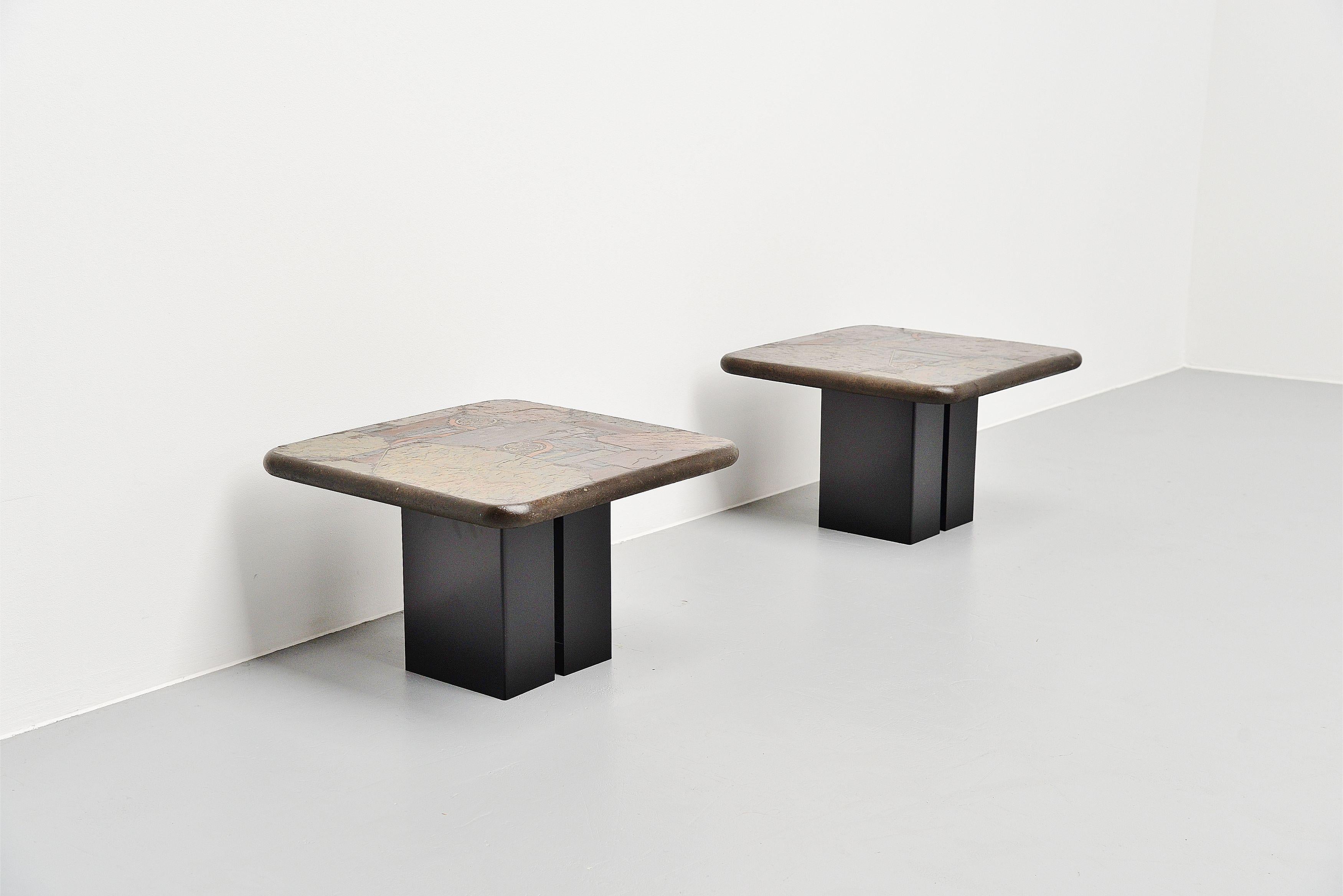 Marcus Kingma Sofa Table Pair, Holland, 1988 1