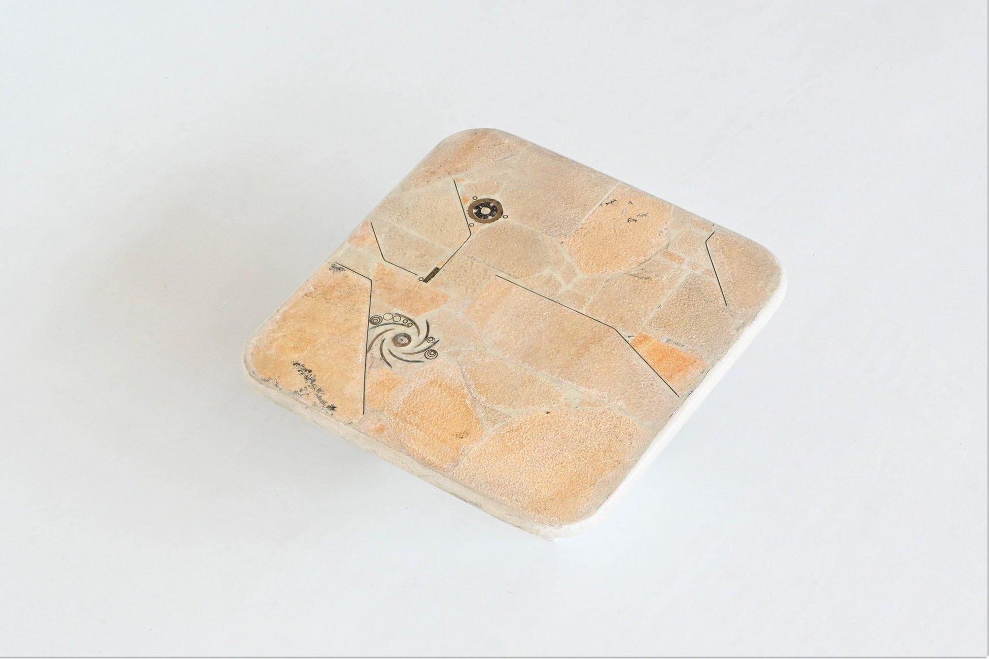 Marcus Kingma square shaped coffee table in white The Netherlands 1992 8