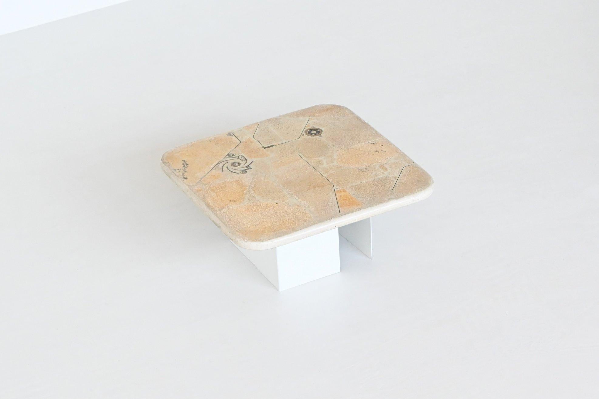 Marcus Kingma white square coffee table The Netherlands 1992 8
