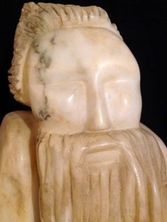 Man With Beard; Marcus Lyons (American 1949); marble