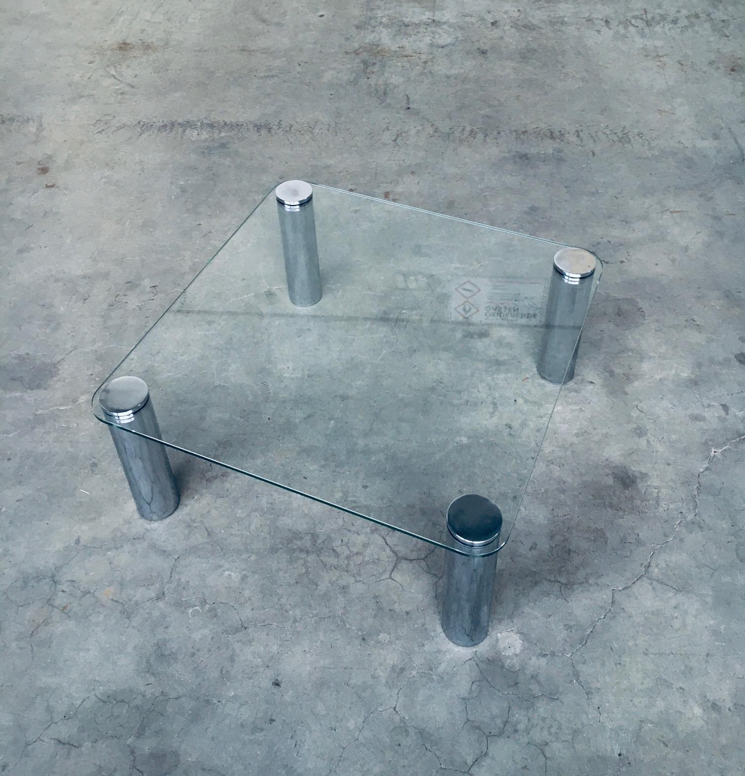 Métal Table basse moderniste MARCUSO, Italie, années 1970 en vente