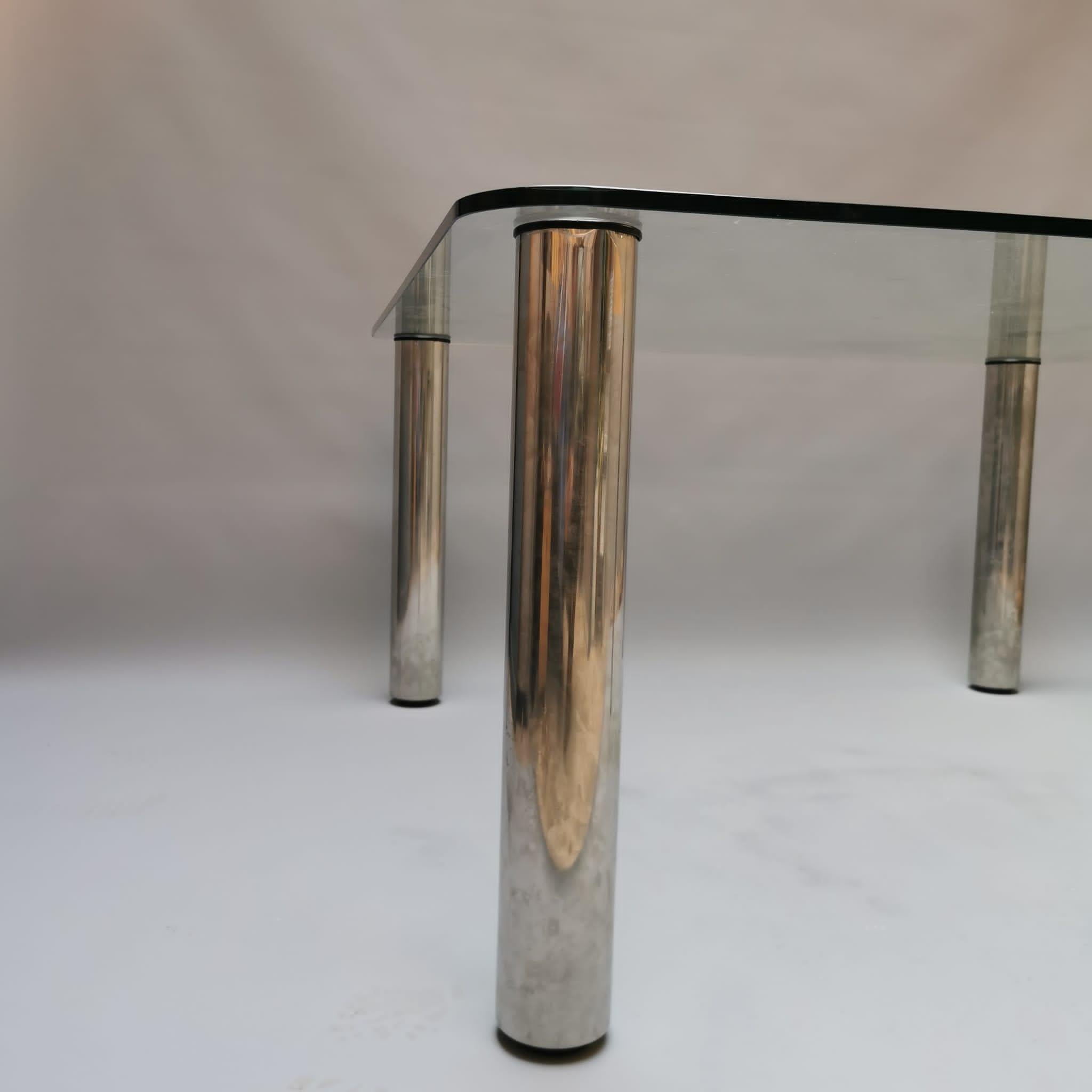 Steel Marcuso table by Marzo Zanuso for Zanotta