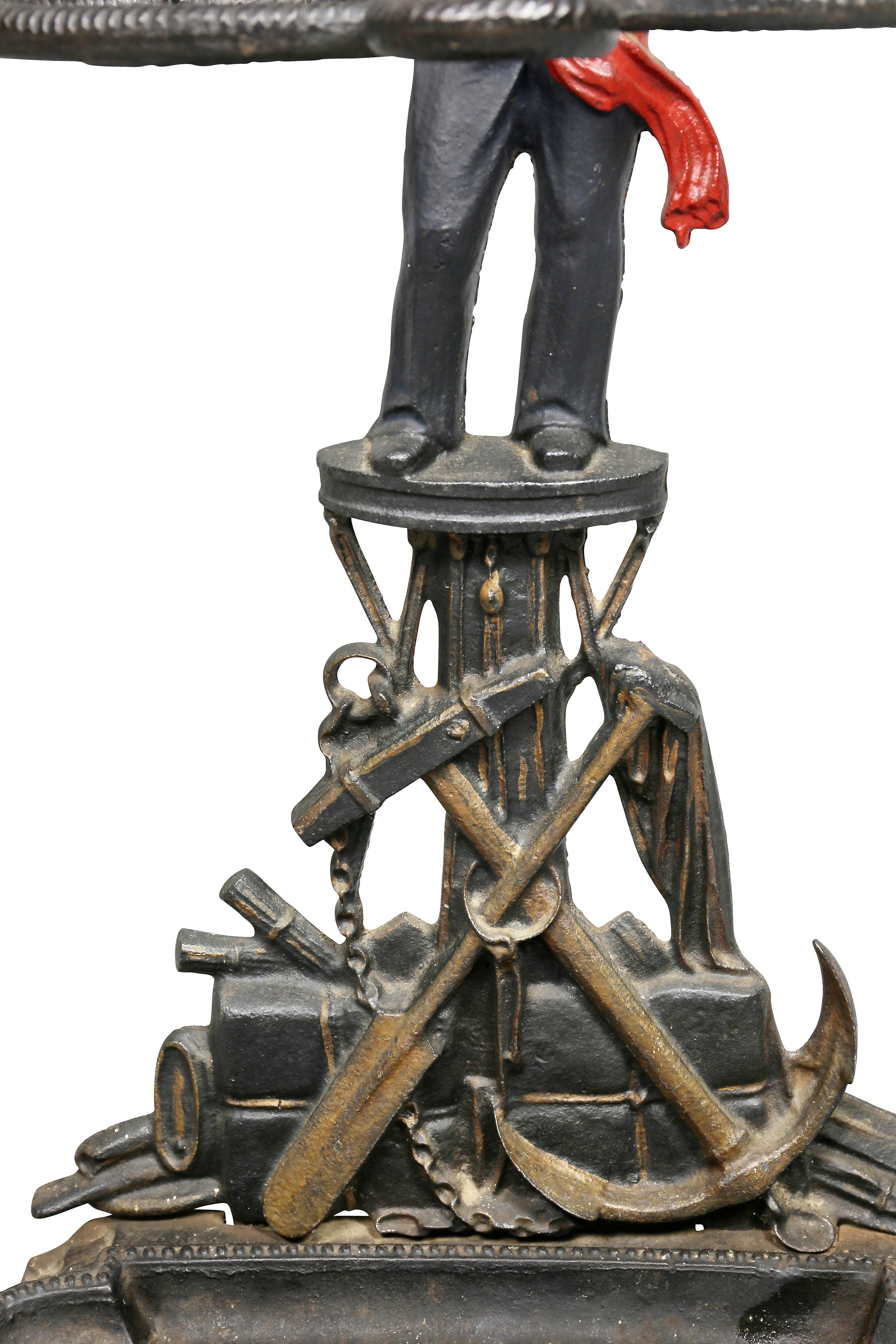 Early 20th Century Marcy Foundry Cast Iron Umbrella Stand
