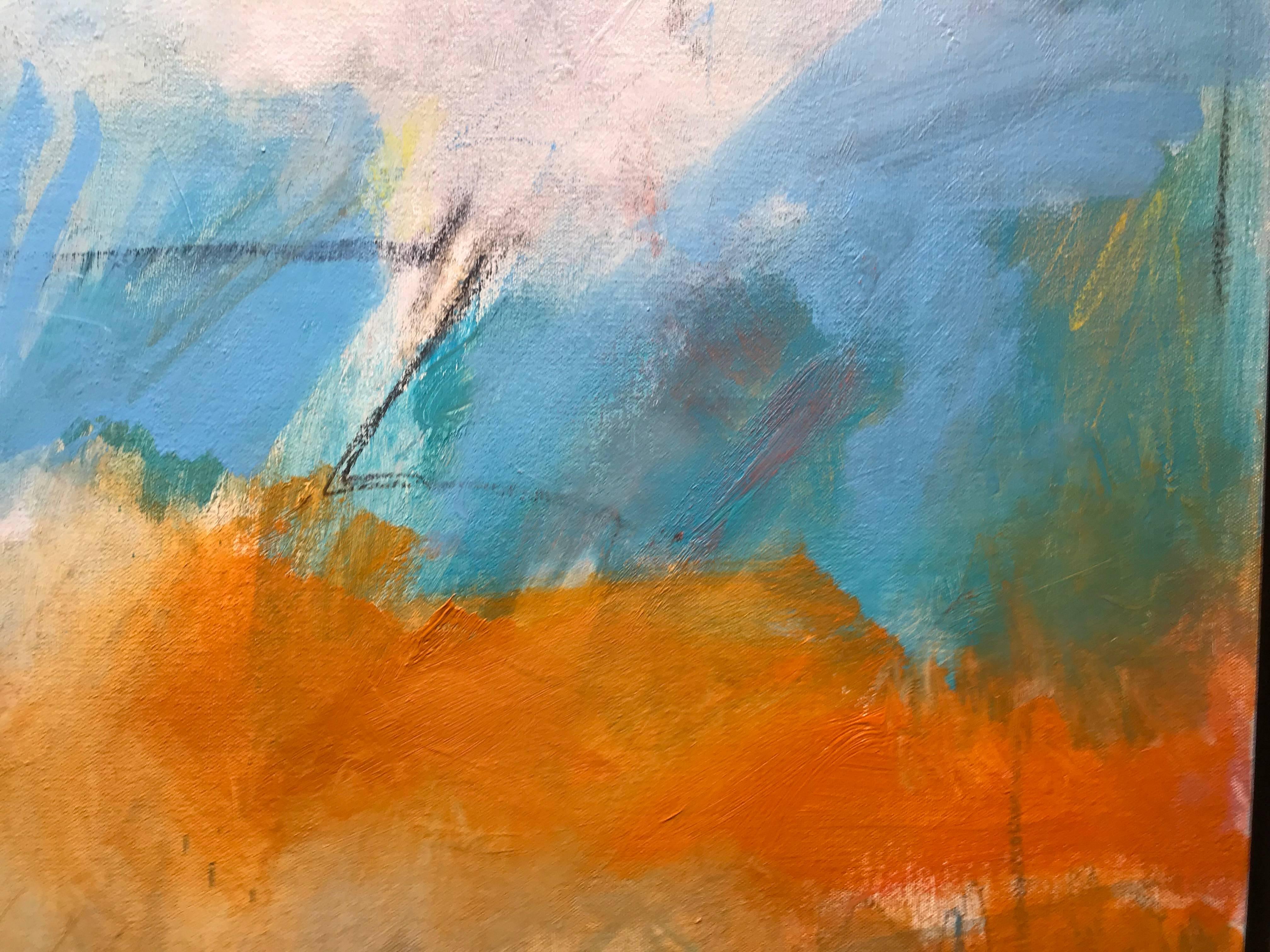 My Hope, Large Vertical Framed Abstract Painting 3