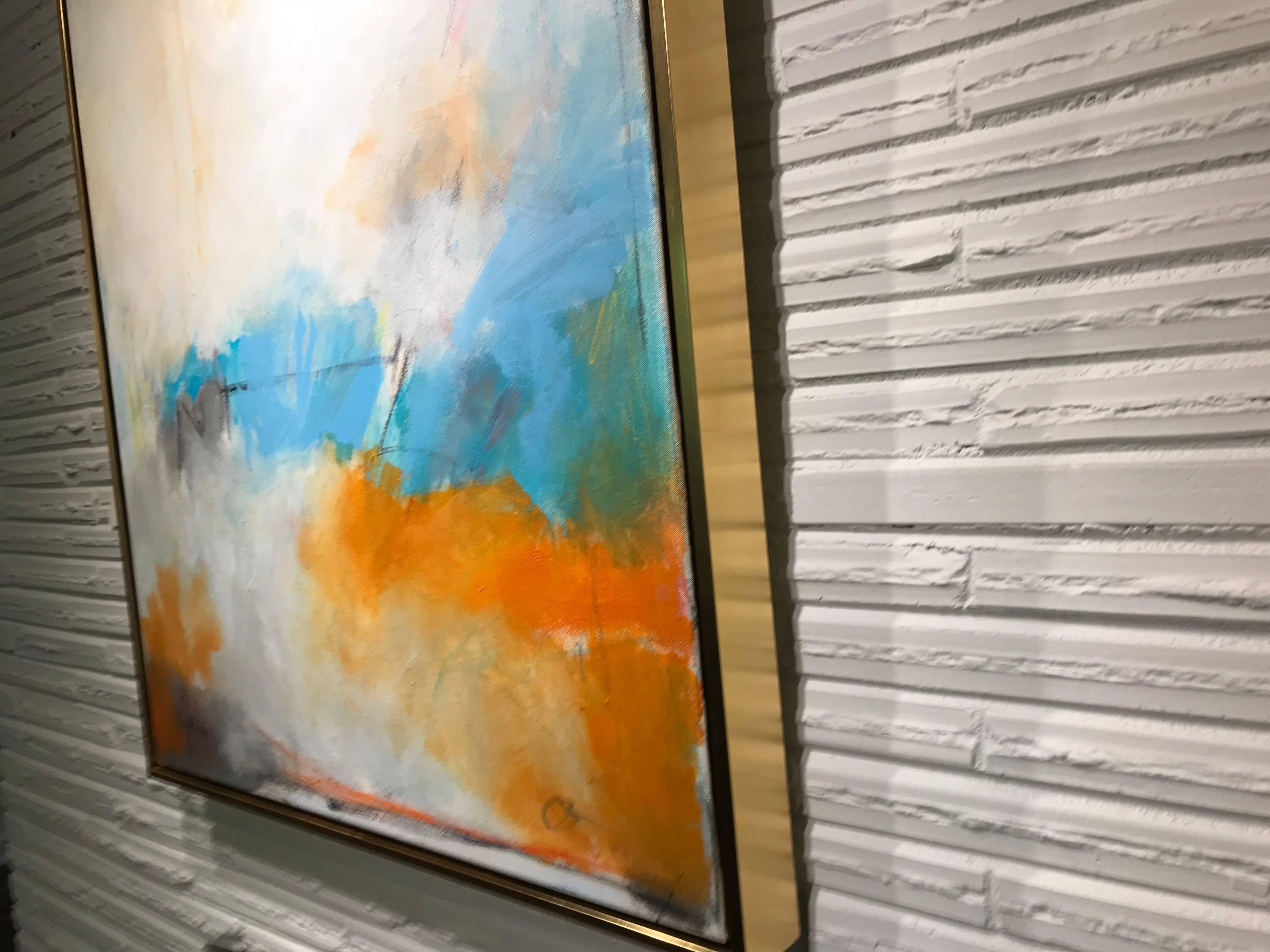 My Hope, Large Vertical Framed Abstract Painting 5