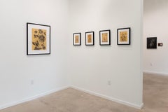 La canción que oirías de Marcy Palmer, 2021, pan de oro de 24 quilates sobre vitela