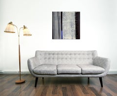 Blue Line And Stars (Abstract Painting)