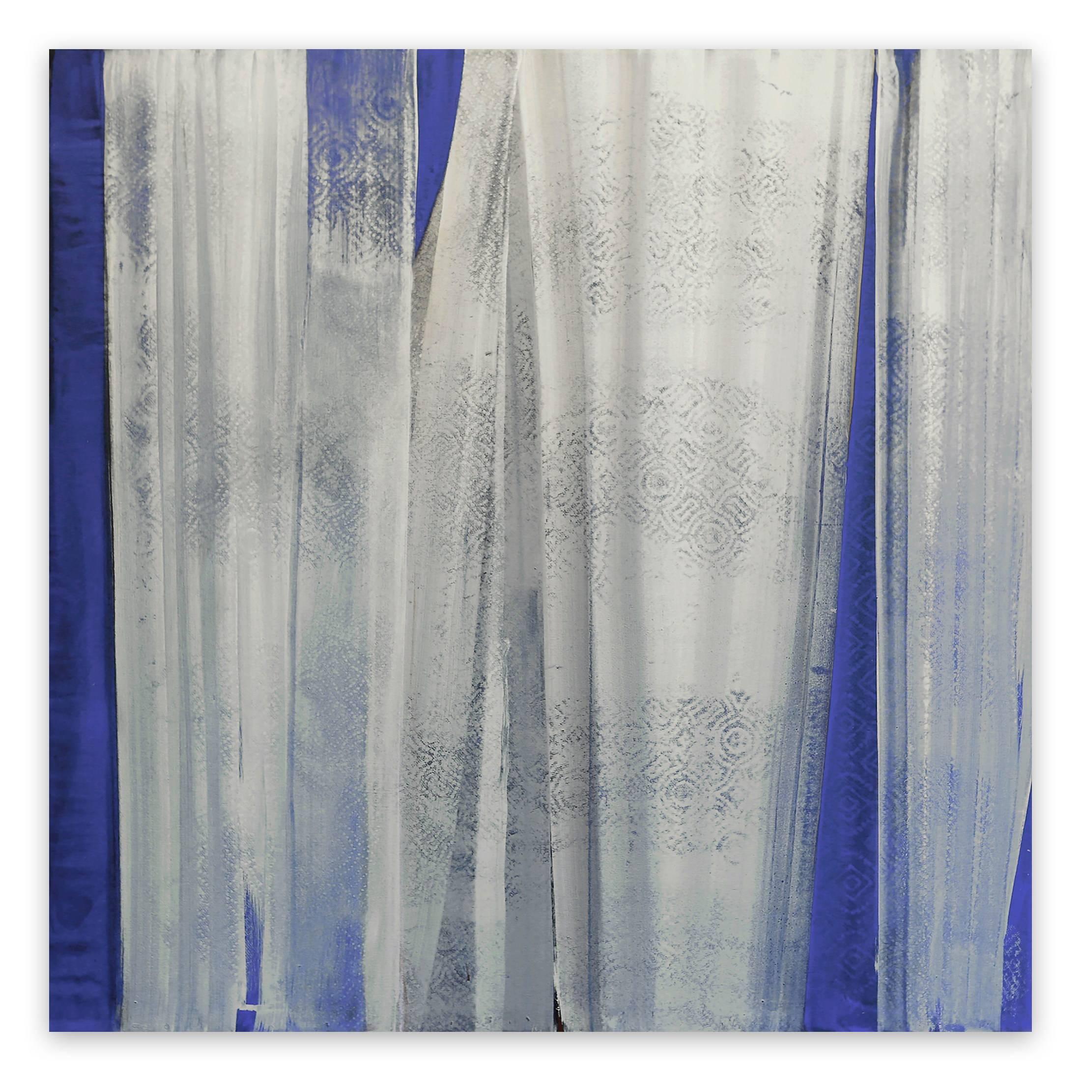 Abstract Painting di Marcy Rosenblat - Vista Blu (Pittura astratta)