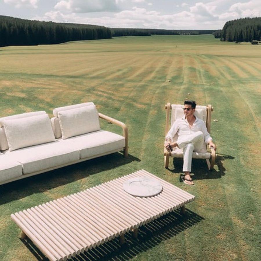 Maré Sofa, Contemporary Indoor/Outdoor Design with Handcrafted Design (21. Jahrhundert und zeitgenössisch) im Angebot