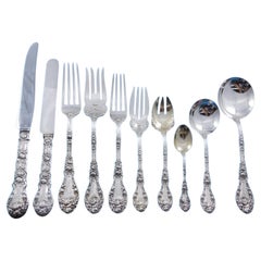 Pieces by Durgin Sterling Silver Flatware Set Service 125 pieces Dinner