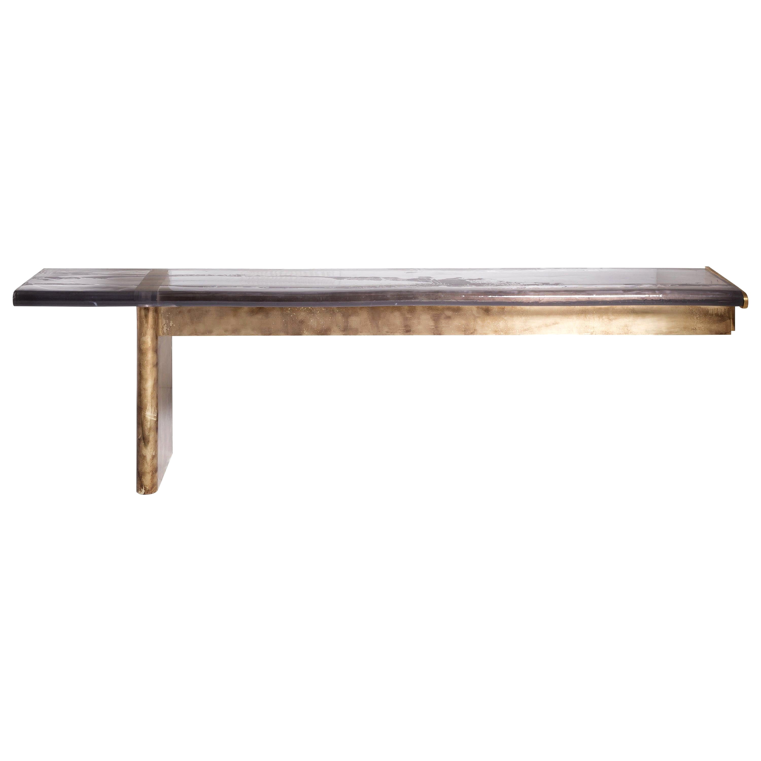 Bureau Maree de Draga 
Aurel en résine et bronze, XXIe siècle