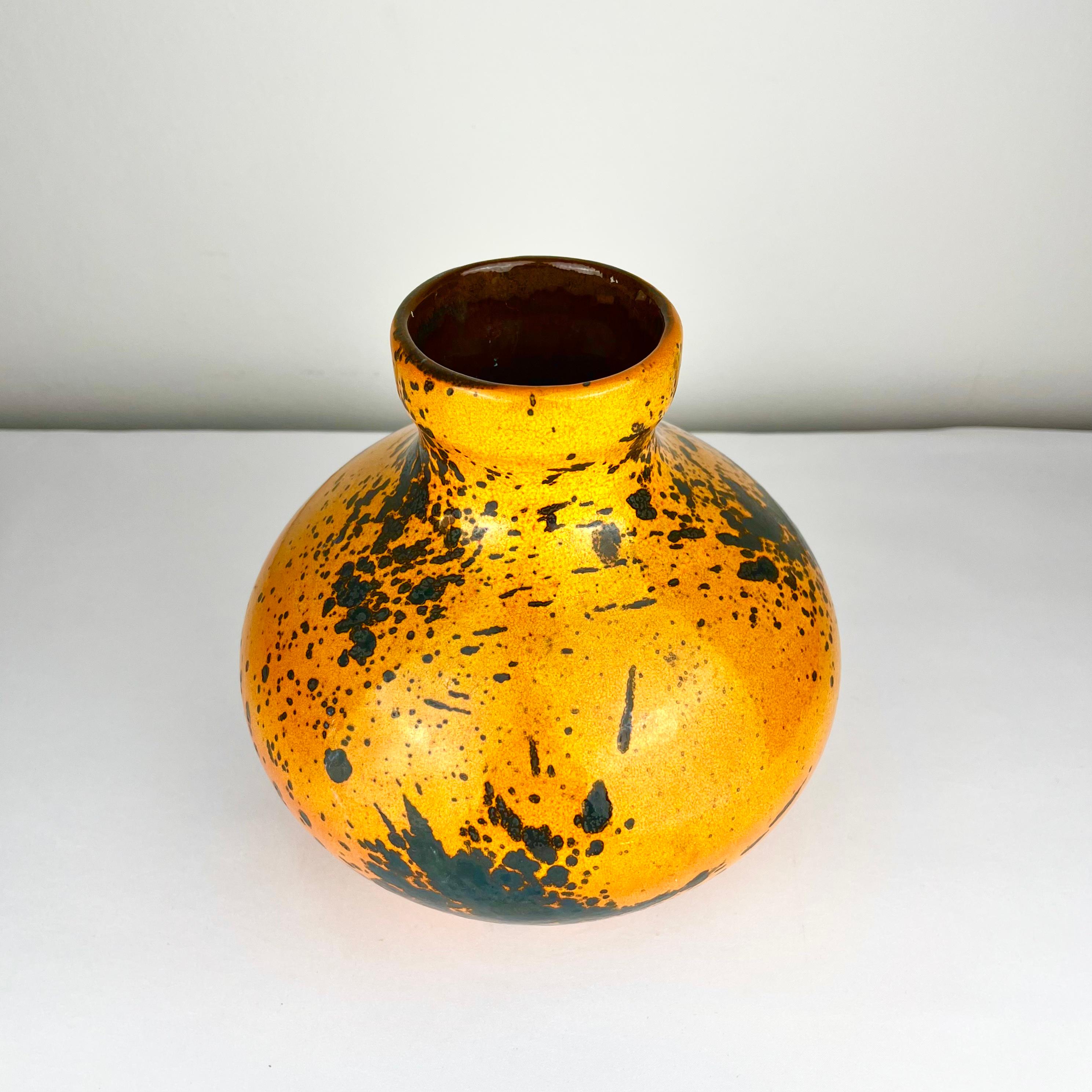 Marei Keramik 4302 West German Vase Jug 1960s Yellow West German Pottery WGC For Sale 5