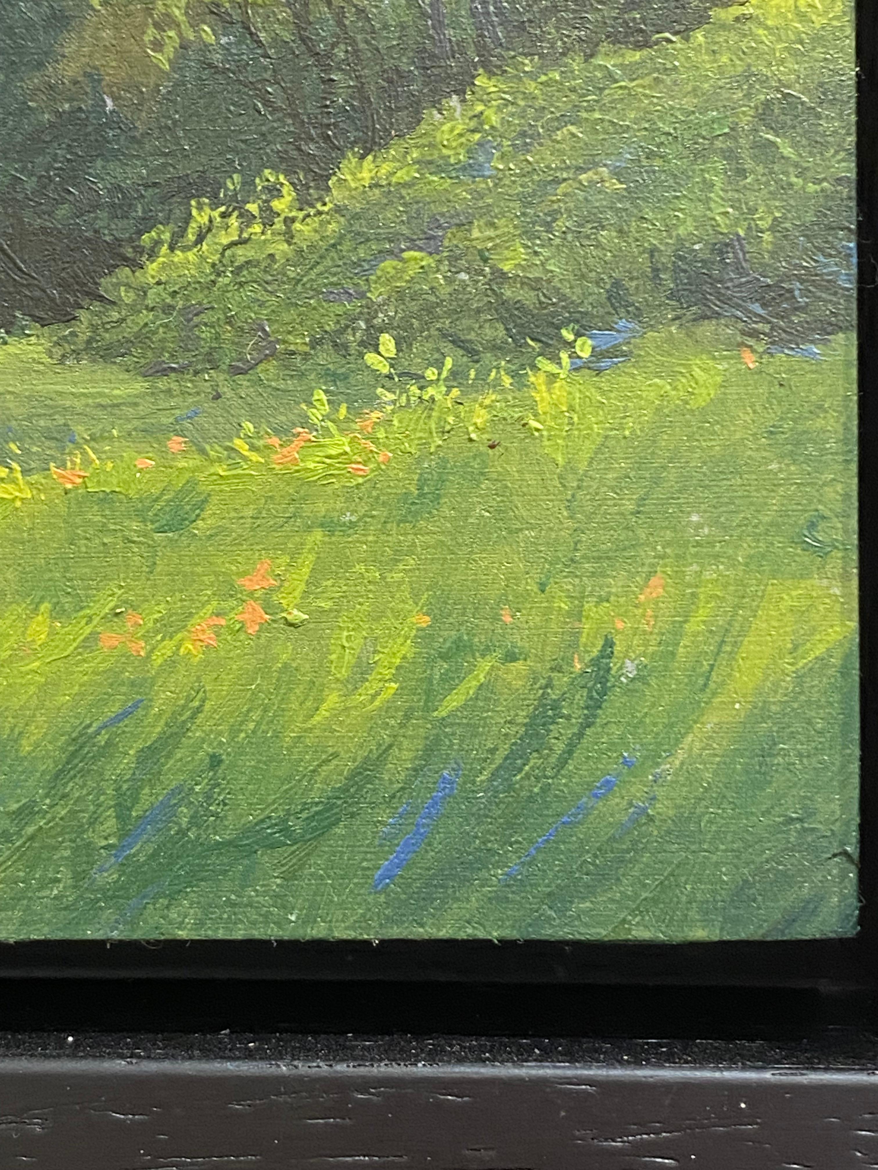 Caminata IV - Paisaje contemporáneo del siglo XXI Pintura de un paisaje en venta 3