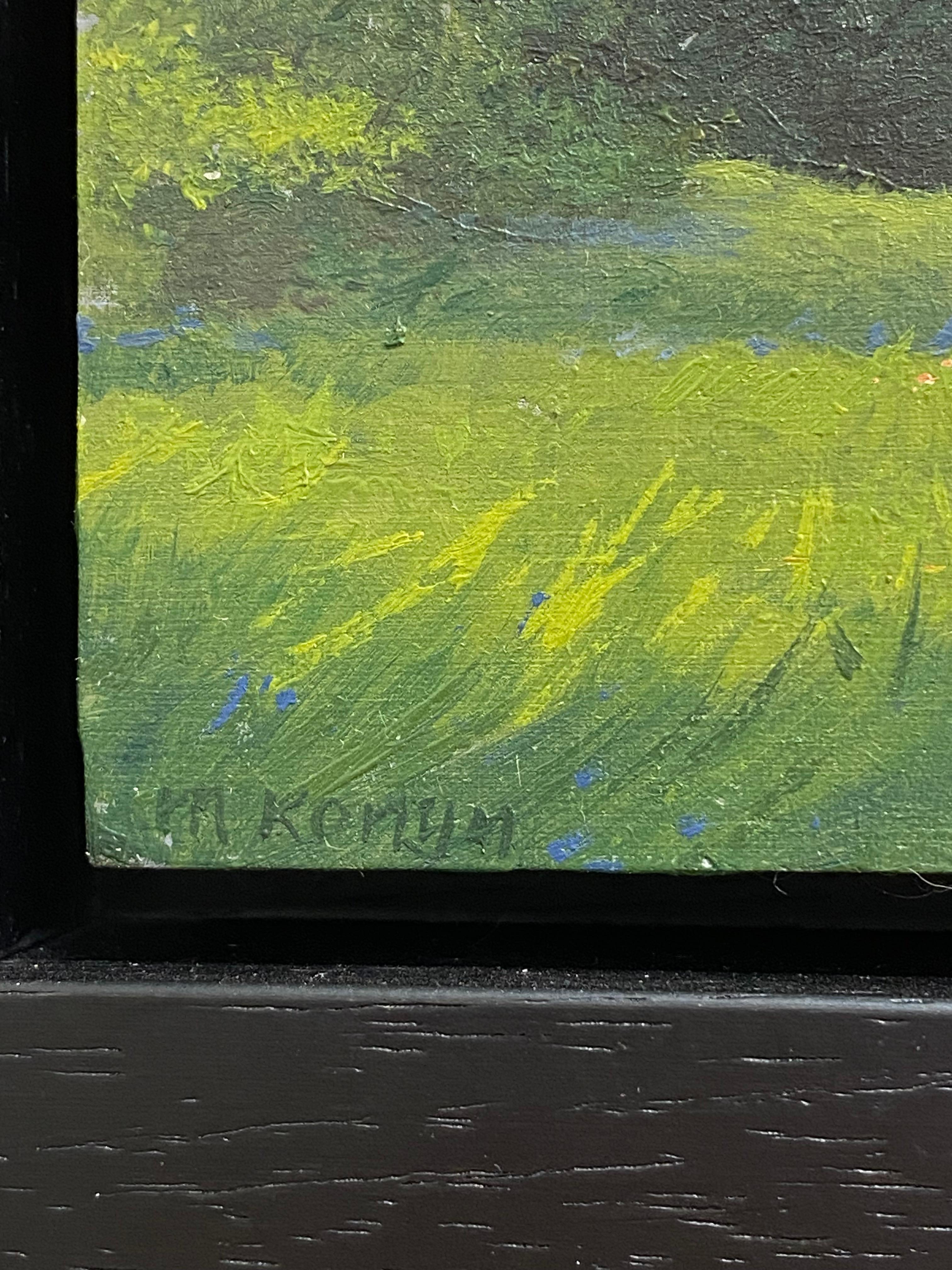 Caminata IV - Paisaje contemporáneo del siglo XXI Pintura de un paisaje en venta 4