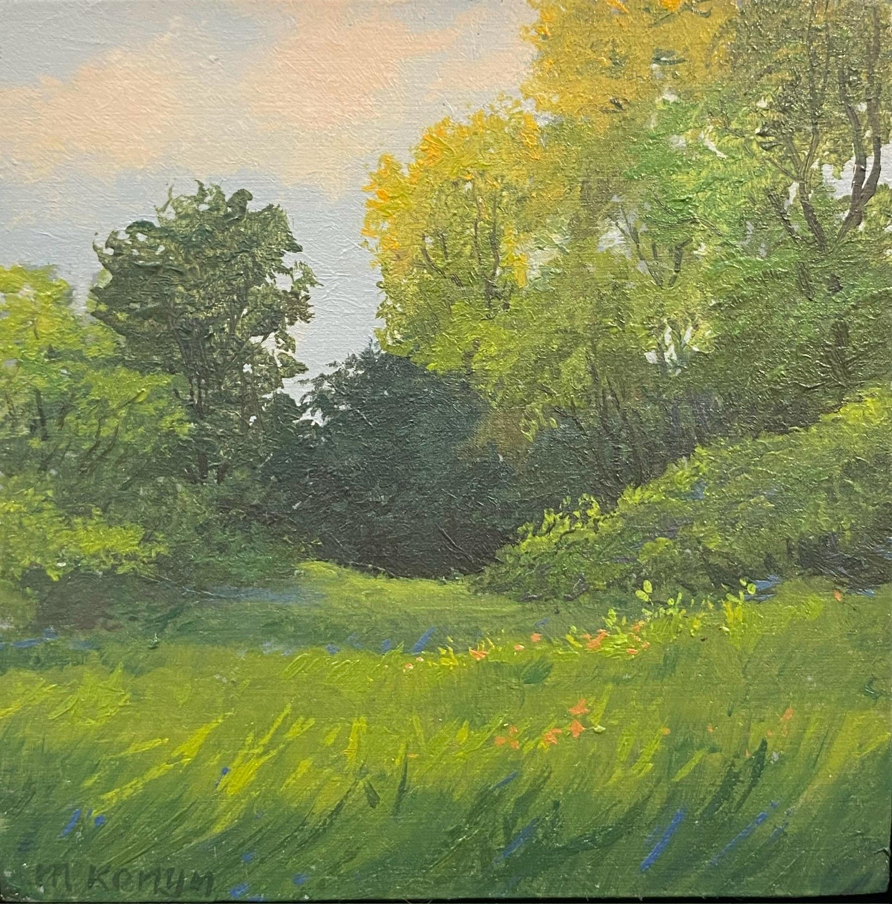Landscape Painting de Marein Konijn - Caminata IV - Paisaje contemporáneo del siglo XXI Pintura de un paisaje